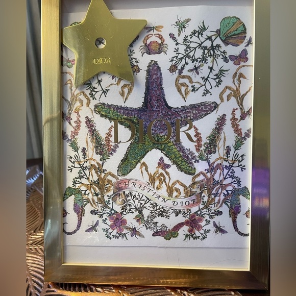 Beautiful framed authentic Dior paper gift bag, star charm & handmade bo… - Picture 13 of 15